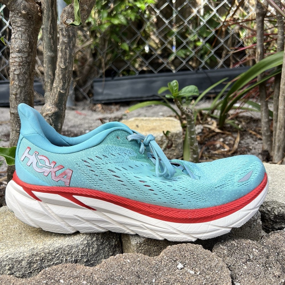 Hoka One One Clifton 8 1119394 AEBL Blue Running Shoes Sneakers Women Size 11 B